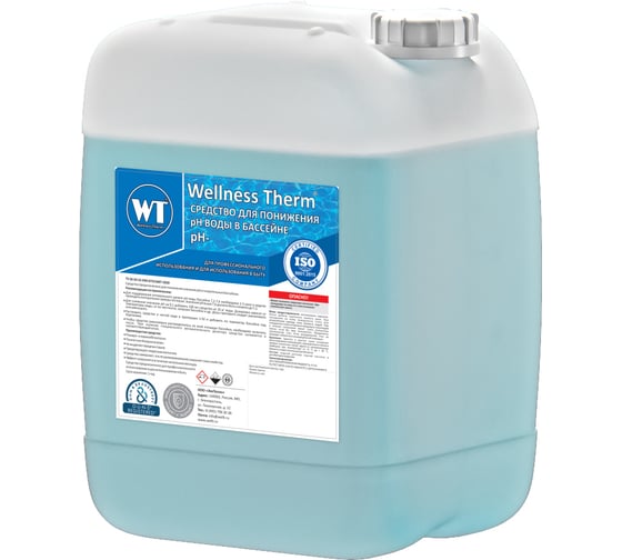 Изображение товара Средство для понижения PH воды в бассейне Wellness Therm PH - 20 литров 312699
