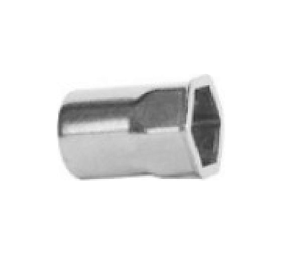 Изображение товара Заклепка-гайка ОПМ 110009 шестигранная, на 1/2 длины, уменьшенный бортик, М10 zn 100 шт УТ000024196