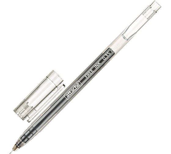 Изображение товара Гелевая неавтоматическая ручка 12 шт в упаковке Attache Free ink 0.35 мм черный 977956