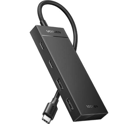 Изображение товара Хаб Ugreen CM806 (35583) USB-C To 2xUSB-A + 2xUSB-C HUB without PD. Цвет: черный 35583_