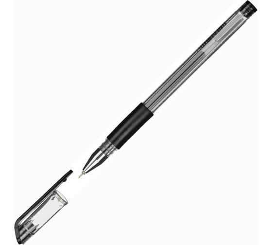 Изображение товара Гелевая ручка 12 шт в упаковке Attache Gelios-030 черный стержень игольчатый 0.5 мм 613145