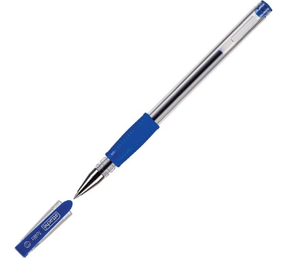 Изображение товара Гелевая ручка 12 шт в упаковке Attache Town 0.5 мм с резиновой манжеткой синий 168713