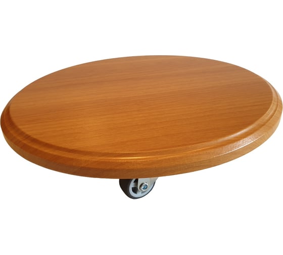 Изображение товара Подставка для цветов на колесах ЦМК диаметр 30 см, ольха PF004