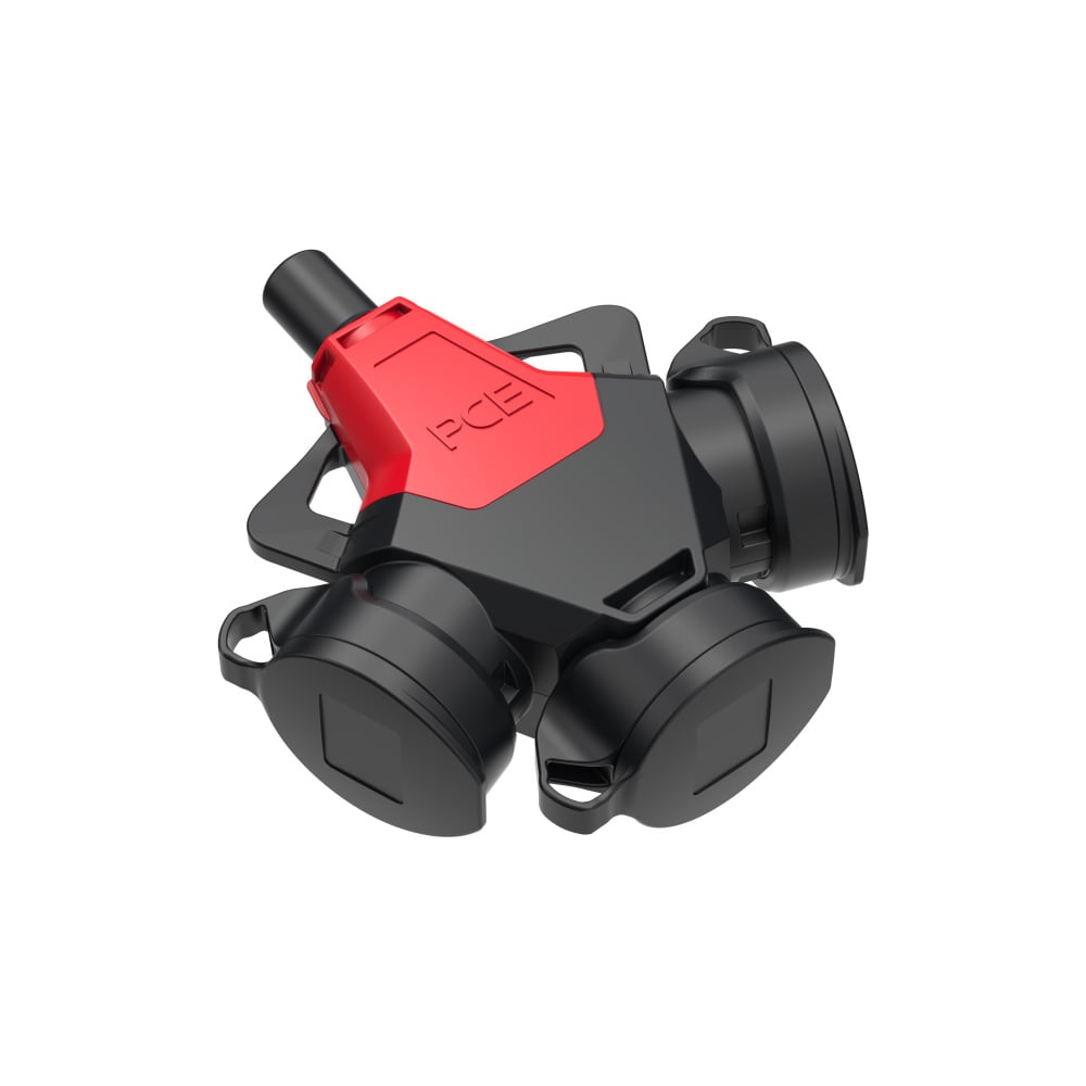 Изображение товара Тройник кабельный PCE 16A 250V IP54 с резиновым корпусом и защитой