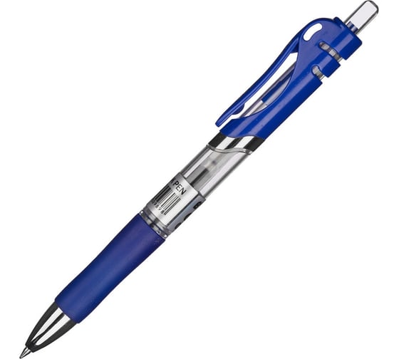 Изображение товара Гелевая автоматическая ручка 12 шт в упаковке Attache Hammer синий стержень 0.5 мм 613144