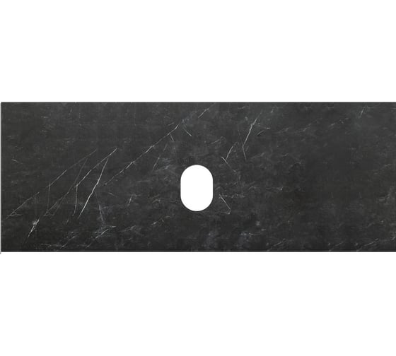 Изображение товара Столешница BelBagno из керамогранита, без отверстия под смеситель 1204x462 Marmo Nero Opaco KEP-120-MNO-W0