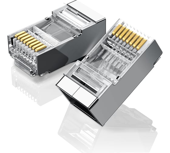 Изображение товара Коннектор Ugreen NW111(20333) Cat6 FTP RJ45 Modular Plugs 10шт. Цвет: прозрачный 20333_