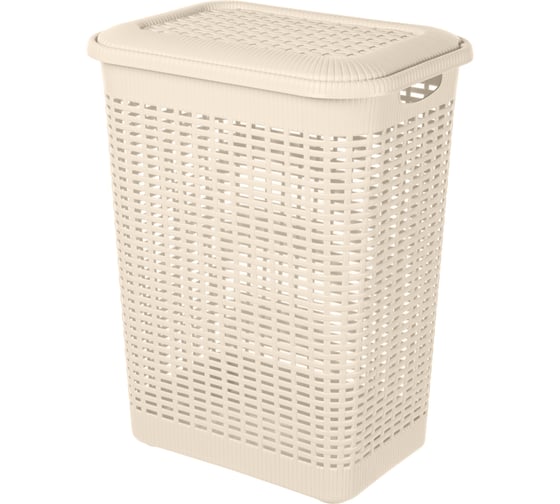 Изображение товара Корзина для белья Econova 50 л, 420х310х560 мм бежевый 431293407