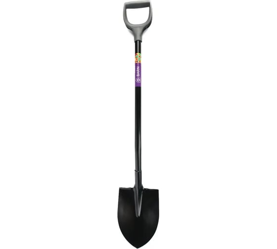 Изображение товара Лопата штыковая универсальная с металлическим черенком и пластиковой ручкой BARN BN0003