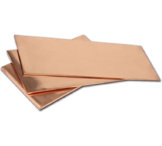 Изображение товара Лист медный 7КООРДИНАТ 0,6x150x300 мм ВИ7КЛМ06150300