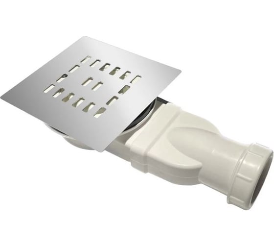 Изображение товара Сифон для поддонов BelBagno UNO из искусственного мрамора с декоративной накладкой, хром TRAY-AS-UNO-CR