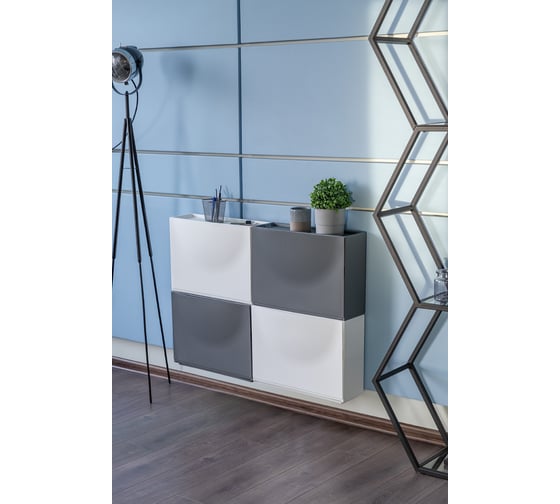 Изображение товара Обувница Econova 512х185х380 мм белый 433281416