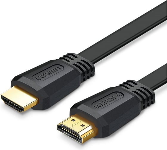 Изображение товара Кабель плоский Ugreen ED015 (50820) HDMI Flat Cable. Длина 3м. Цвет: черный 50820_