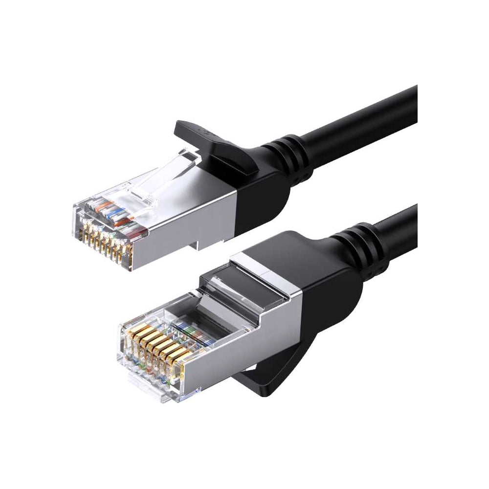 Изображение товара Кабель сетевой Ugreen NW101 плоский Cat 6 U/UTP 2м черный для Ethernet