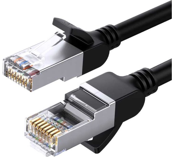 Изображение товара Кабель сетевой Ugreen плоский NW101 (50185) Cat 6 U/UTP Pure Copper Ethernet Flat Cable. Длина: 2м. Цвет: черный 50185_