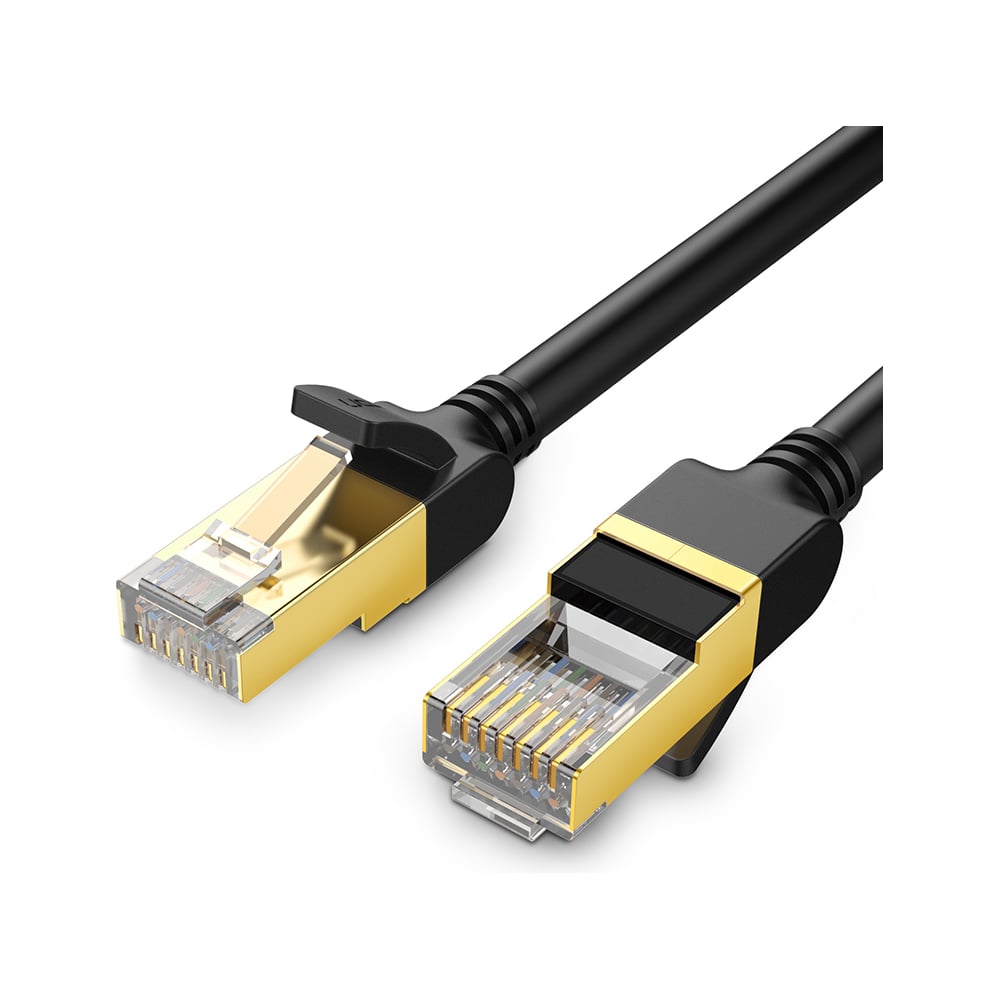 Изображение товара Кабель Ugreen NW107 Cat 7 F/FTP Lan Cable 2м черный высокоскоростной