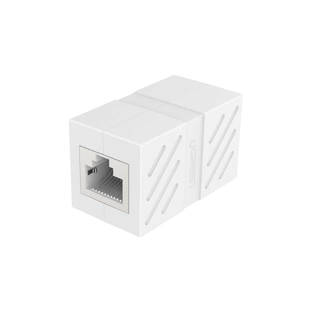 Изображение товара Адаптер Ugreen NW114 RJ-45 2 порта для сетевых кабелей, белый