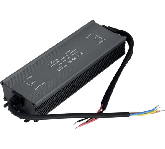 Изображение товара Блок питания для светодиодной ленты truEnergy 12V, 200W, IP68, алюминий, 215x70x34мм 17306