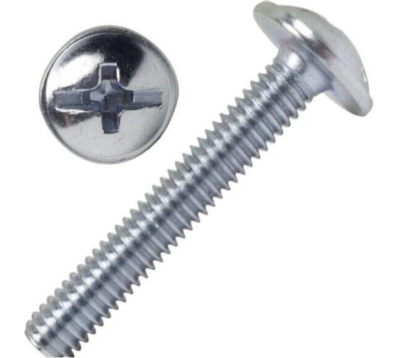 Изображение товара Винт ОПМ DIN 967 Ph М6x50 4.8 zn 200 шт. УТ000125481