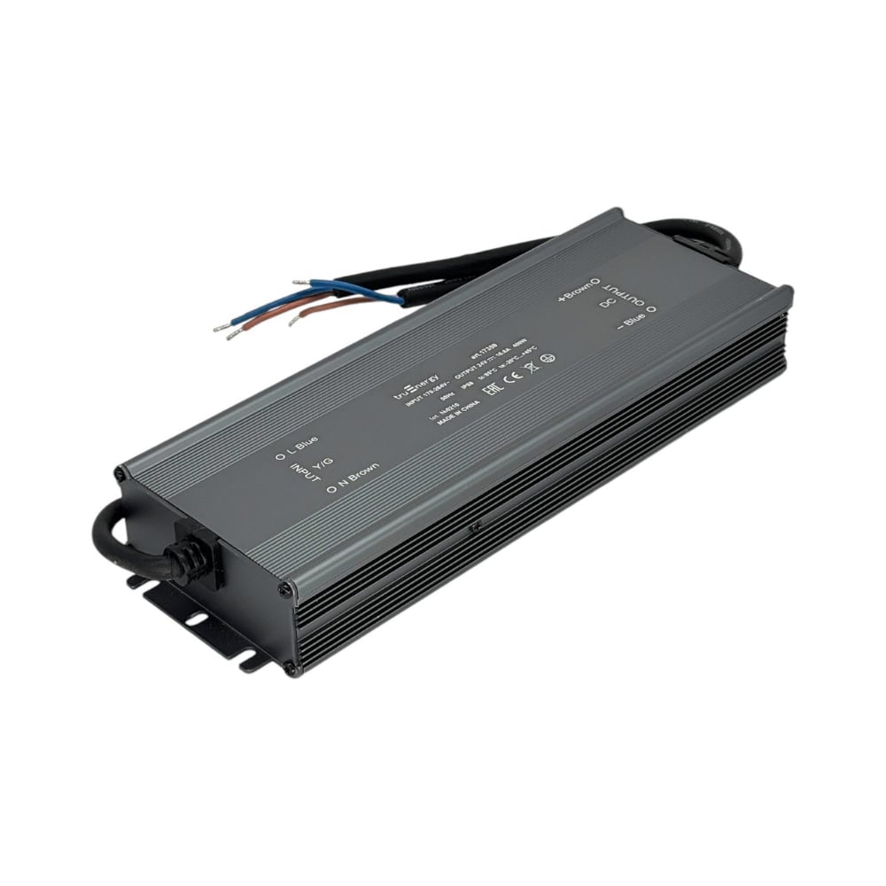 Изображение товара Блок питания для светодиодной ленты truEnergy 24V, 400W, IP68, алюминий, 265x90x36мм 17359