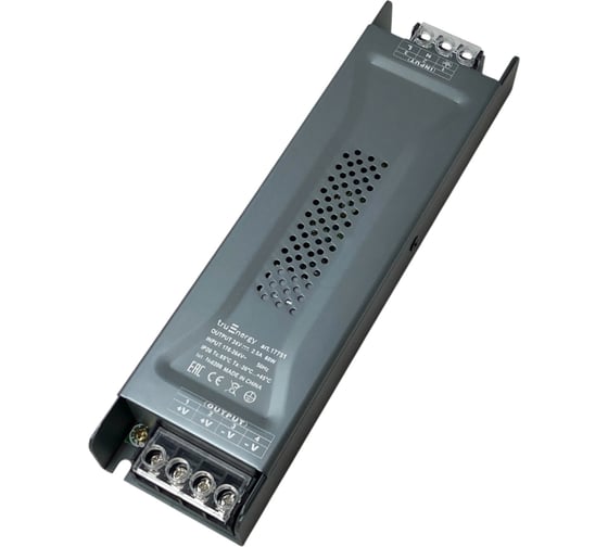 Изображение товара Блок питания для светодиодной ленты truEnergy Premium 24V, 60W, IP20, алюминий, 155x55x29мм 17751