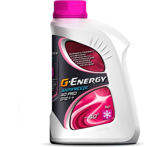 Изображение товара Охлаждающая жидкость GAZPROMNEFT G-Energy Antifreeze 40 PRO G12++ 1kg 2422210316