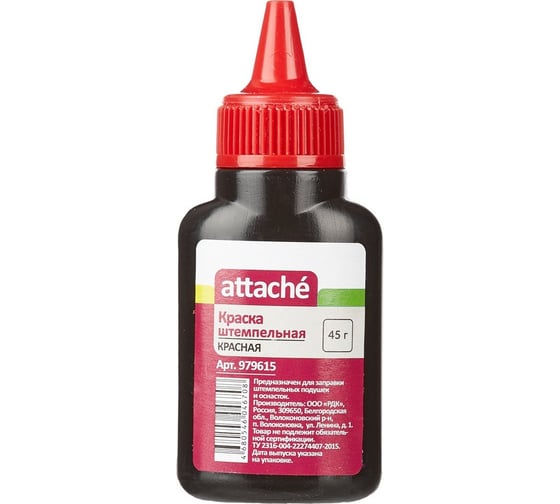 Изображение товара Штемпельная краска Attache красная, 45 гр 979615
