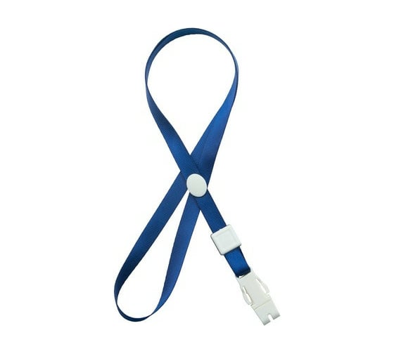 Изображение товара Держатель для бейджа с пластиковым замком 100 шт в упаковке Attache K-1022 синий 993252