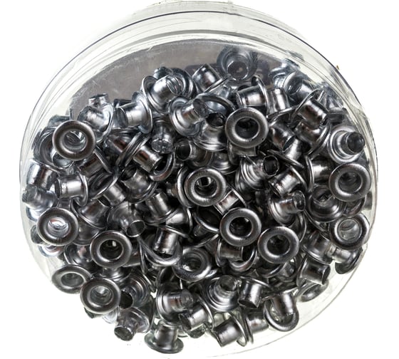 Изображение товара Комплект люверсов для дырокола Attache 250 шт/уп, диаметр 4.8 мм, серебристые 507806