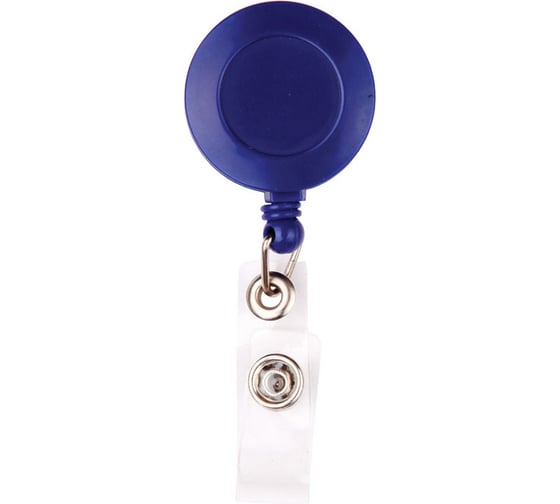 Изображение товара Держатель для бейджа с рулеткой 48 шт в упаковке Attache синий без бейджа 169400