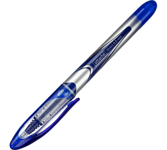 Изображение товара Роллер 12 шт в упаковке Attache RX302602 игольчатый наконечник 0.3 мм синий 253739