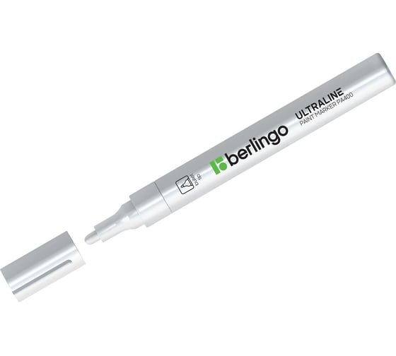 Изображение товара Маркер-краска BERLINGO PA400 белая, 2-4 мм, нитро-основа BMk_02100