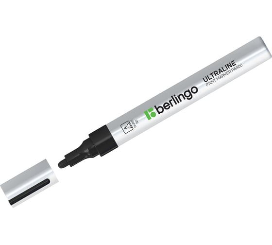 Изображение товара Маркер-краска BERLINGO PA400 черная, 2-4 мм, нитро-основа BMk_02101