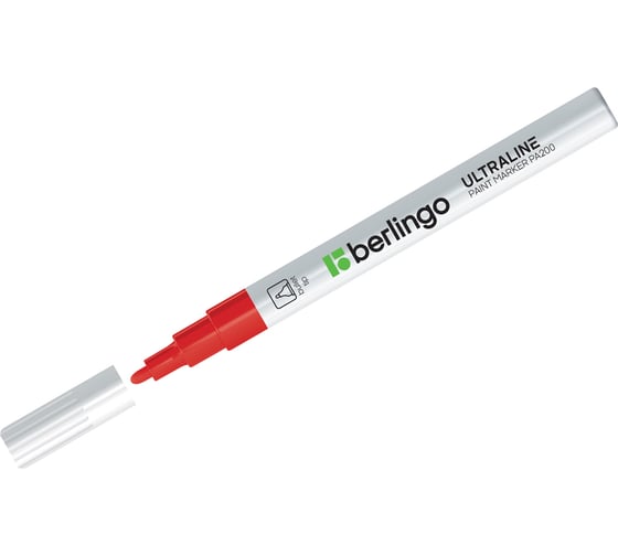 Изображение товара Маркер-краска BERLINGO PA200 2 мм, красная, нитро-основа BMk_02203