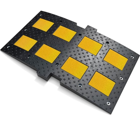 Изображение товара Лежачий полицейский ООО ОПТИМА СЕРВИС 900 мм средний элемент резина ГОСТ ИДН ИДН 00-00027274