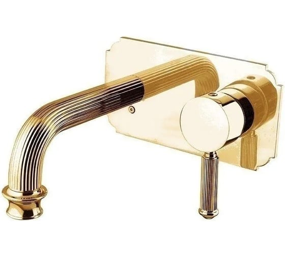 Изображение товара Встраиваемый смеситель для раковины Cezares однорычажный, золото OLIMP-BLSM2-03/24-L