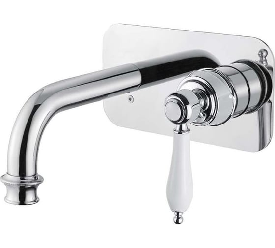 Изображение товара Встраиваемый смеситель для раковины Cezares, однорычажный, исполнение хром, ручки белые APHRODITE-BLSM2-01-Bi