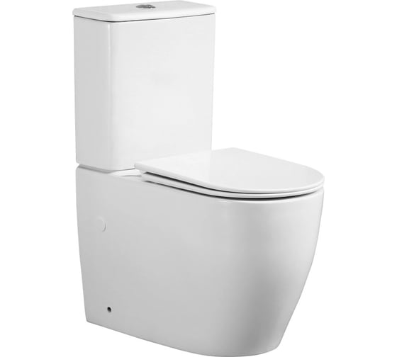 Изображение товара Унитаз-компакт безободковый WAVE ALEO Tornado1.0 белый глянец 554620
