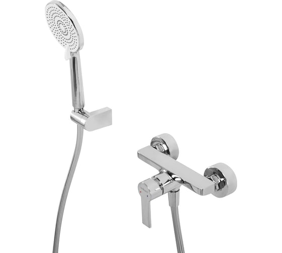 Изображение товара Смеситель для душа BelBagno AURORA в комплекте с ручным душем, шлангом и держателем, хром AURORA-ESDM-CRM