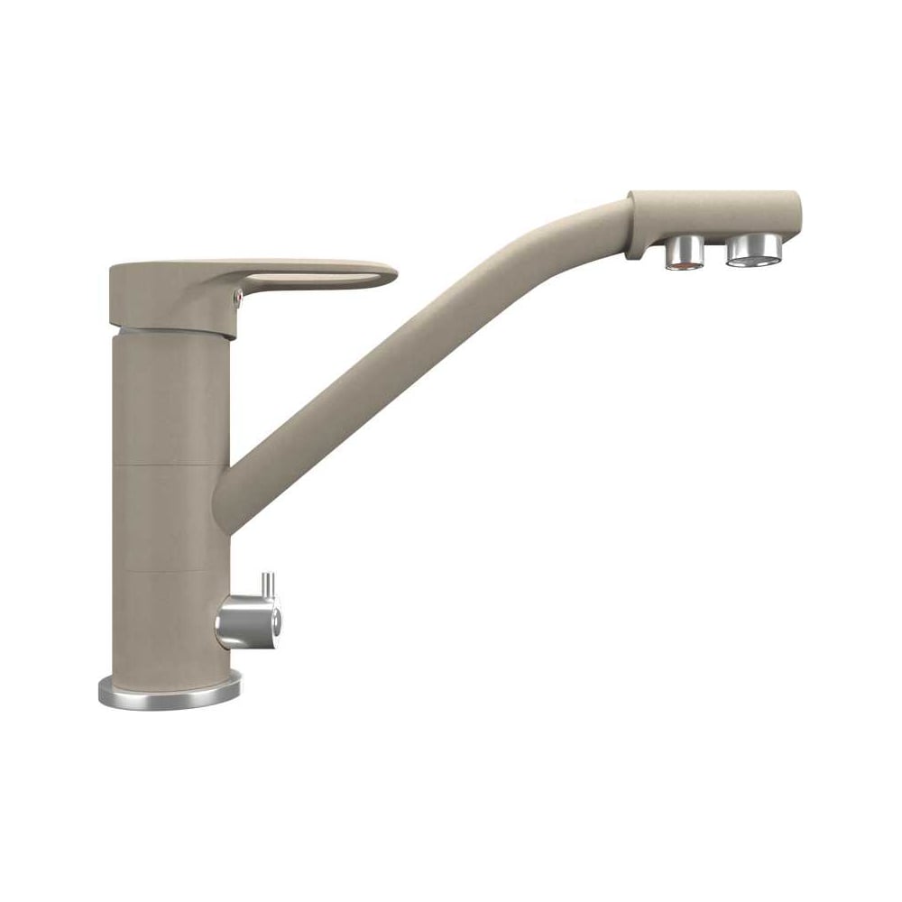 Изображение товара Кухонный смеситель MAUNFELD MFQT-10BG бежевый однорычажный с поворотным изливом