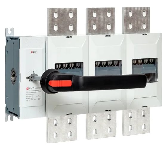 Изображение товара Рубильник-выключатель EKF 3150A 3P c рукояткой управления для прямой установки PowerSwitch psds-3150-3