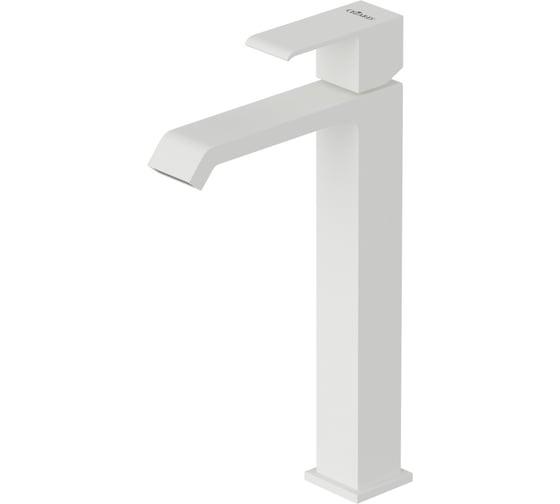 Изображение товара Смеситель для накладных раковин Cezares, с донным клапаном, исполнение белый матовый PORTA-LC-BIO