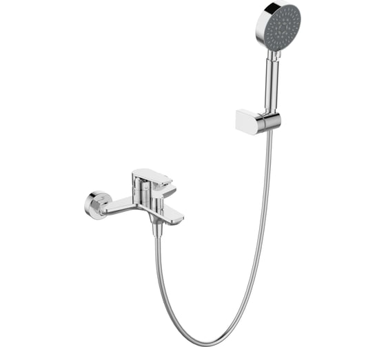 Изображение товара Смеситель для ванны и душа BelBagno ANCONA в комплекте с ручным душем, шлангом и держателем, хром ANCONA-VAS/DFS-CRM