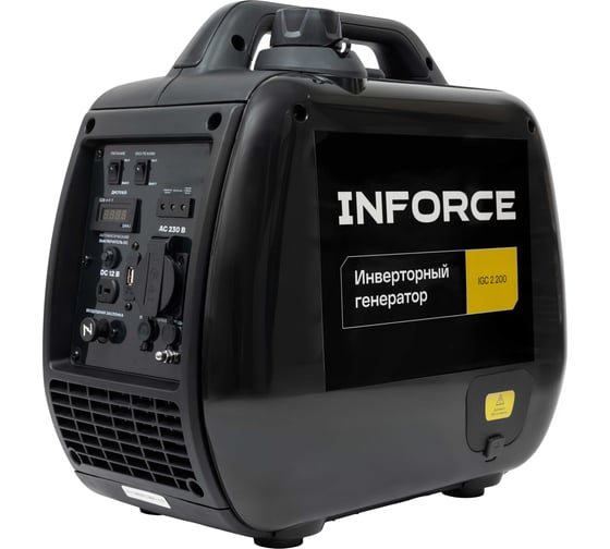 Изображение товара Инверторный генератор Inforce (2,2 кВт; USB; дисплей; тихий) IGC 2200