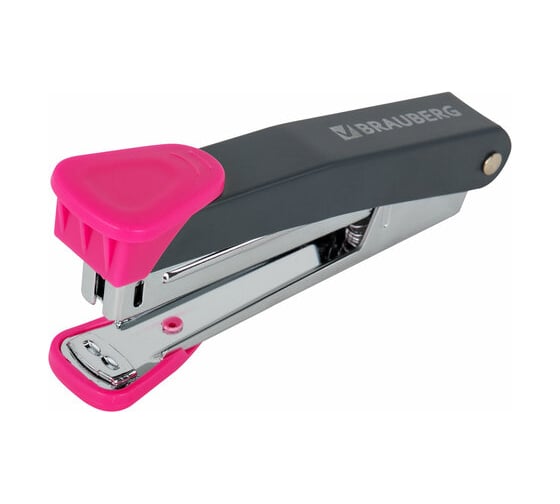 Изображение товара Степлер BRAUBERG №10 металлический Universal Gt, до 16 листов, с антистеплером, красный 272751
