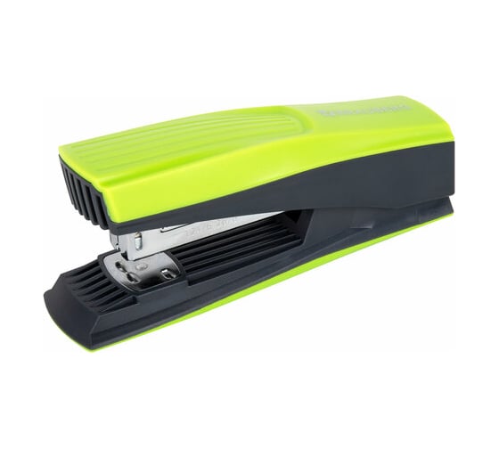 Изображение товара Степлер BRAUBERG №24/6, 26/6 Super, до 30 листов, зелено-черный 272741