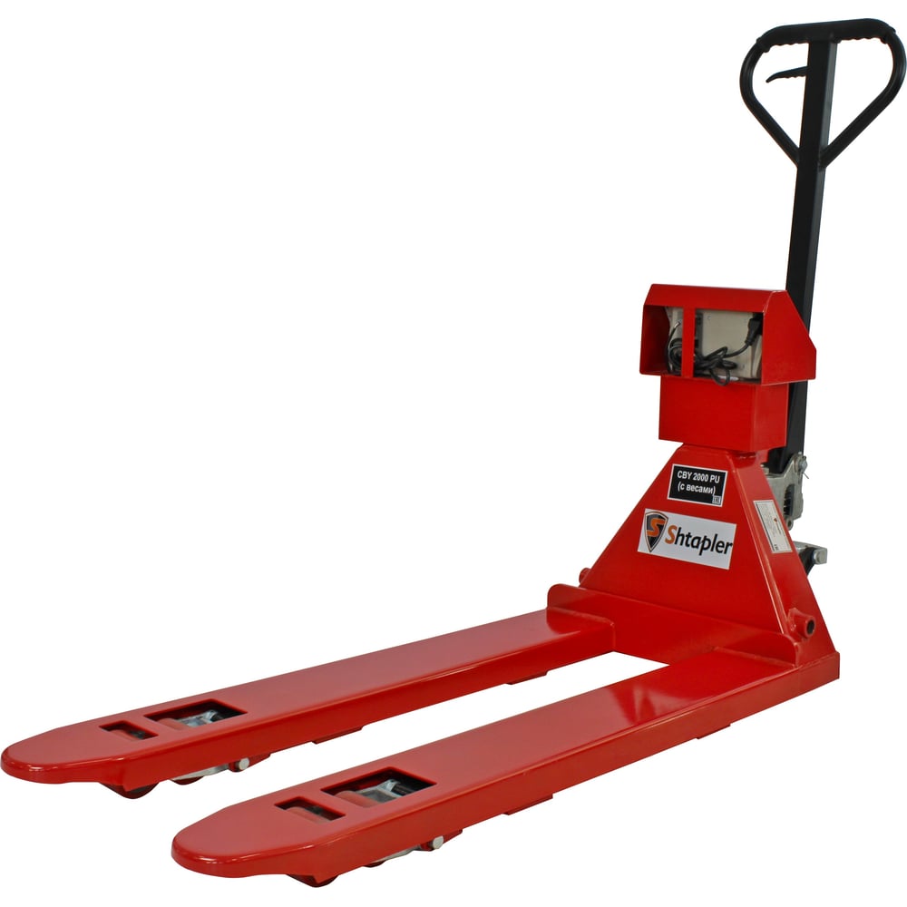Изображение товара Гидравлическая тележка с весами Shtapler CBY 3000 PU профессиональная