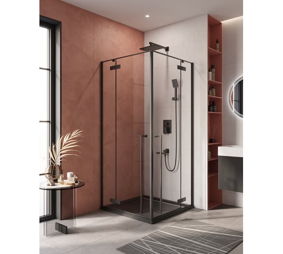 Изображение товара Душевой уголок Cezares LINER-A-2-90-C-NERO