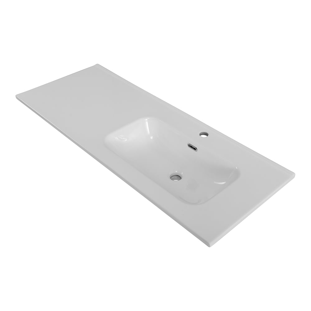 Изображение товара Керамическая раковина BelBagno BB1200ETL-R белая современная прямоугольная