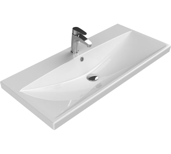 Изображение товара Раковина керамическая BelBagno 1000x450 BB-0324-100-LVB